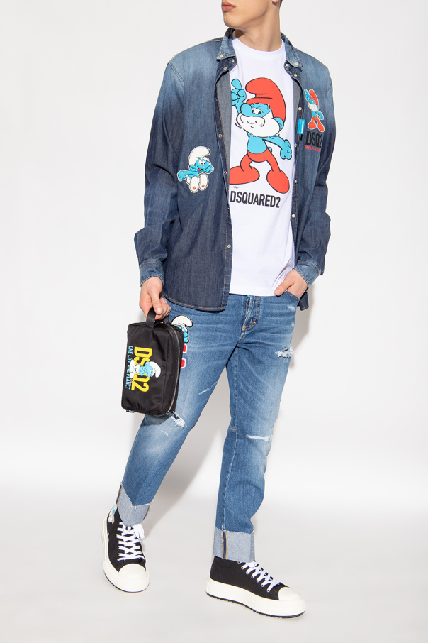 Black Dsquared2 x The Smurfs Dsquared2